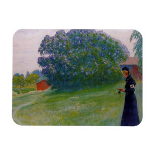 Ímã Suzanne no uniforme da cruz vermelha