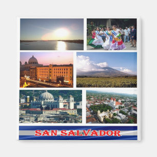 Imã SV - El Salvador - Colagem Mosaica