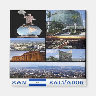 Imã SV - El Salvador - Colagem Mosaica de San Salvador