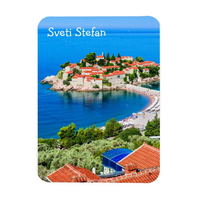 Ímã Sveti Stefan Island Montenegro (Vertical)