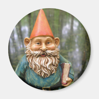 Imã Swamp Gnome Round Magnet
