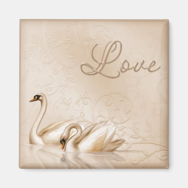 Imã Swan Love Magnet (Frente)