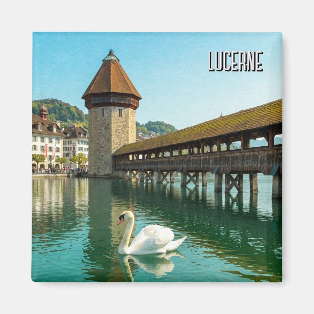 Imã Swan na Viagem de Suiça de Luzerna (Frente)