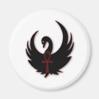 Imã Swan Preto com Ankh