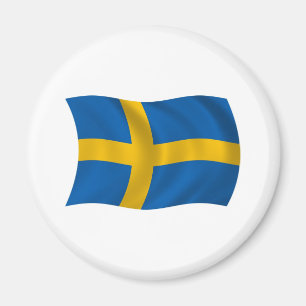 Imã Sweden Flag Magnet