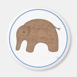 Imã Sweet Baby Elephant Art Magnet-Erin Brie Art Magne