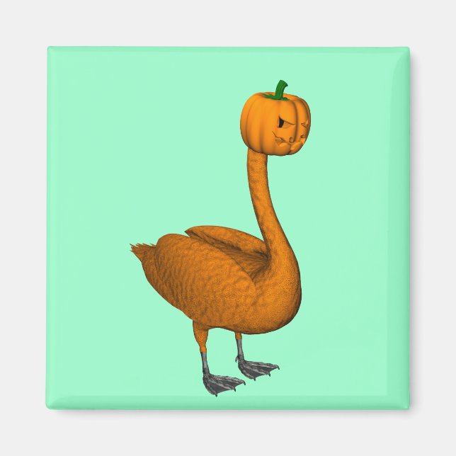 Imã Sweet Orange Halloween Swan (Frente)