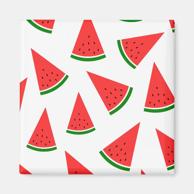 Imã Sweet Watermelon Slice Pattern (Frente)