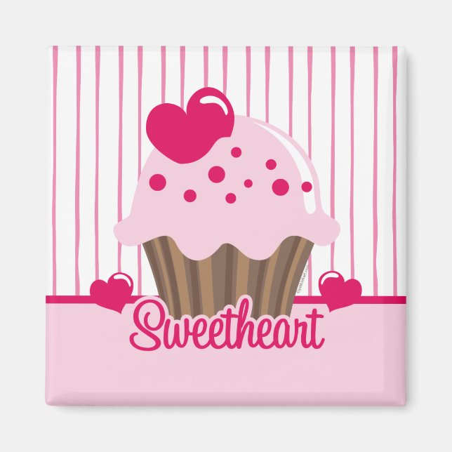 Imã Swetheart Cupcake Magnet (Frente)