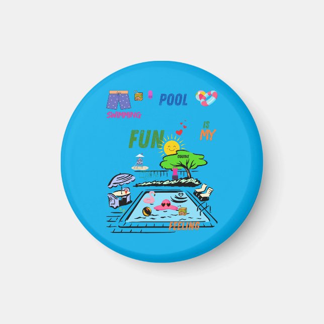 Imã Swimming Pool Fun (Frente)