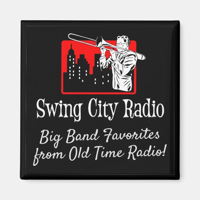 Imã Swing City Radio Magnet (Frente)