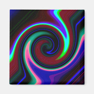 Imã Swirl Retro Neon