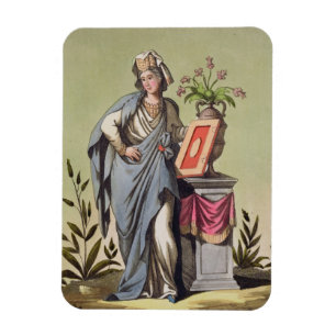 Ímã Sybil de Cumae, no. 16 "de Roma antiga", engrav
