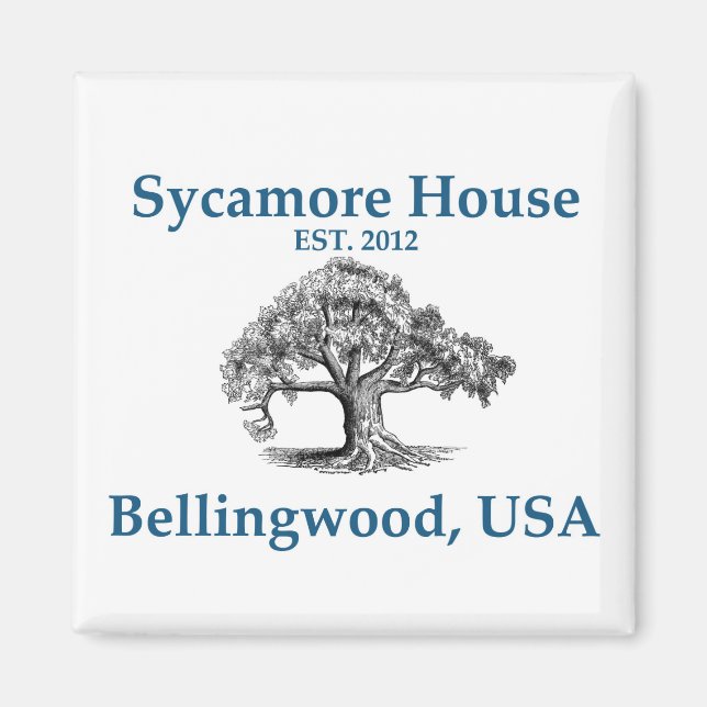 Imã Sycamore House Magnet (Frente)