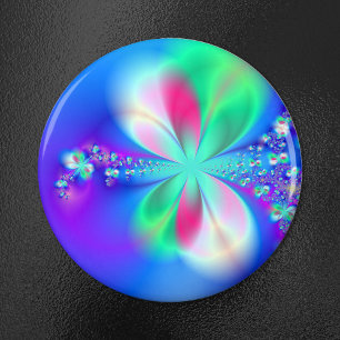 Imã Sylph Dance Bright Blue Fractal Art