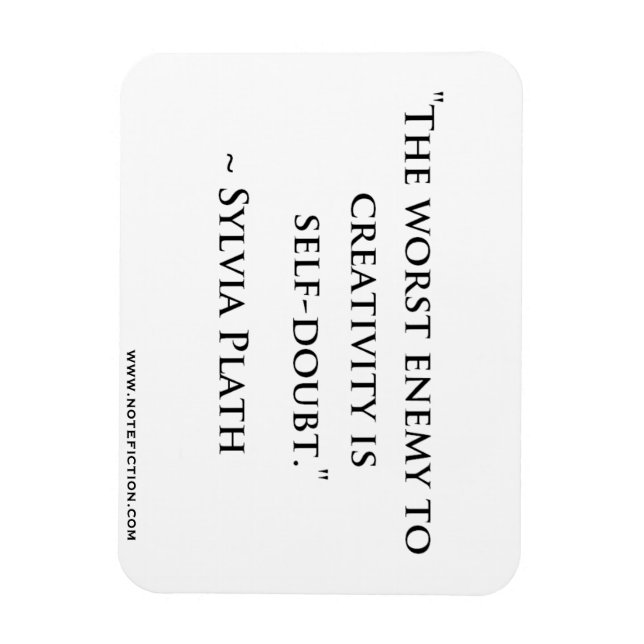 Ímã Sylvia Plath Quote Magnet (Vertical)