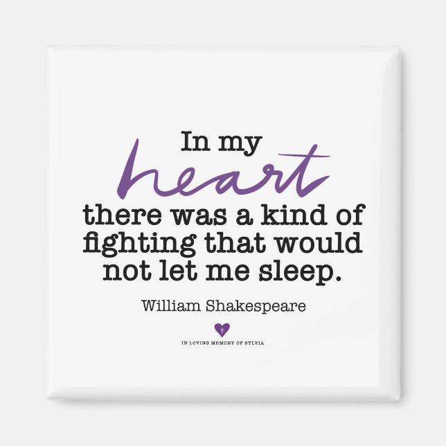 Imã SylviasStory Shakepseare Magnet (Frente)