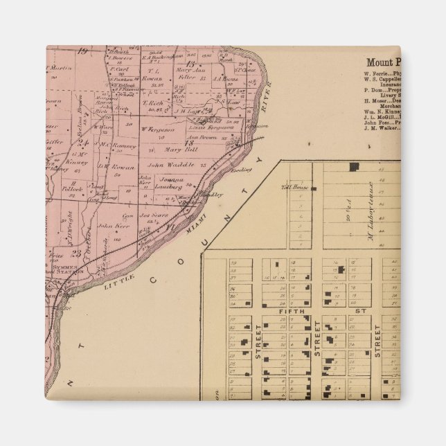 Imã Symmes Mt Pleasant, Ohio (Frente)