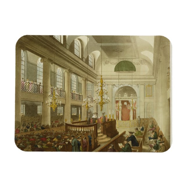 Ímã Synagogue, Dukes Place, Houndsditch, de Ackerman (Horizontal)