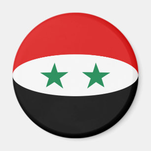 Imã Syria Fisheye Flag Magnet