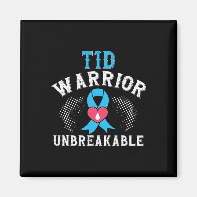Imã T1d Guerreiro Diabetes Inseparável Mês B (Frente)