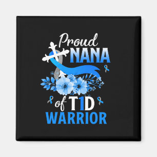 Imã T1d Nana Tipo 1 Sensibilização para a Diabetes Fam