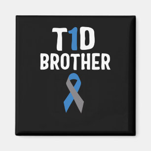 Imã T1d Sensibilização do Irmão Diabetes Tipo 1 Insuli