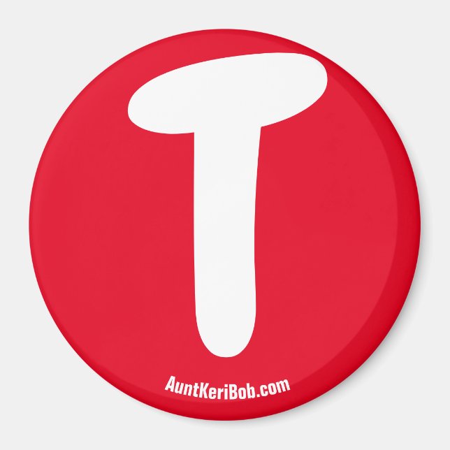 Imã T Magnet Frigorífico Vermelho (Frente)