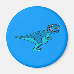 Imã T-rex azul