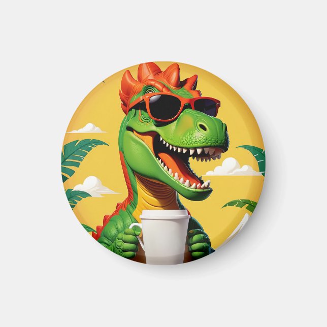 Imã T-Rex Dinossaur Engraçado (Frente)