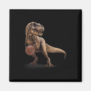 Imã T Rex Dinossauro Jogando Basquete Dinossauro Engra
