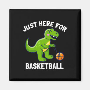Imã T-Rex Divertido Só Aqui Para Dinossauro De Basquet