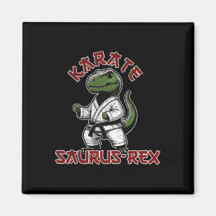 Imã T-rex engraçado Karatê Dino Artes Marciais Criança