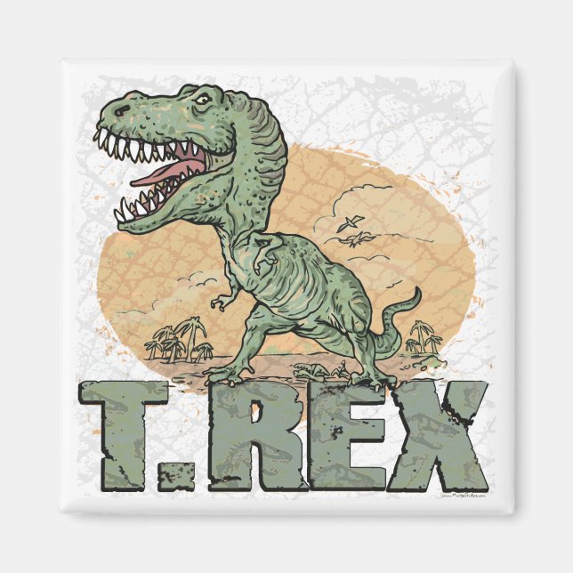 Imã T Rex Gift Ideas pelos estúdios Mudge (Frente)