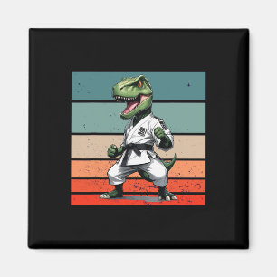 Imã T.rex Karate Gi Faixas Pretas Postura Feroz Podero