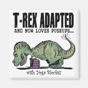 Imã T-Rex Loves Pushups