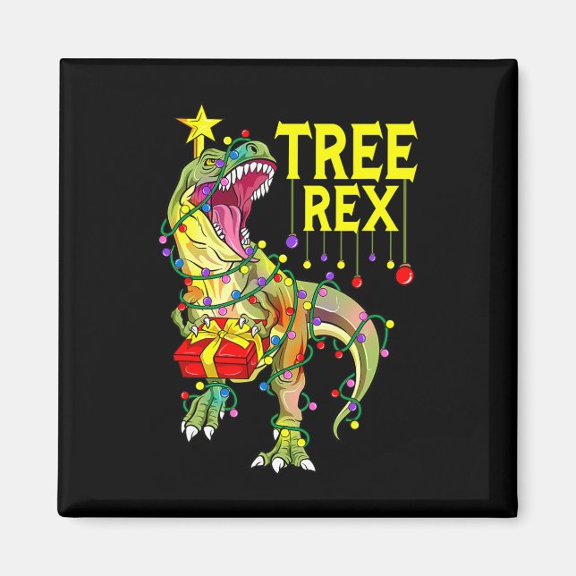 Imã T-Rex! Paleontólogo de Natal Engraçado  (Frente)