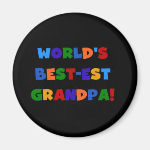 Imã T-shirt brilhantes das cores do vovô do Melhor-est