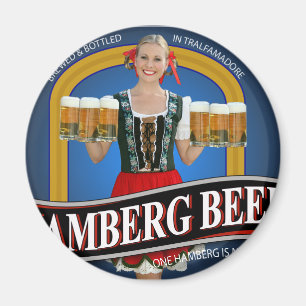 Imã T-shirt da cerveja de Hamberg de levantar a