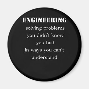 Imã T-shirt de engenharia resolvendo problemas que nã