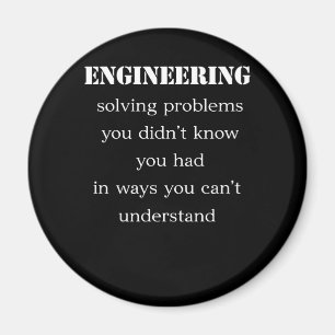 Imã T-shirt de engenharia resolvendo problemas que não