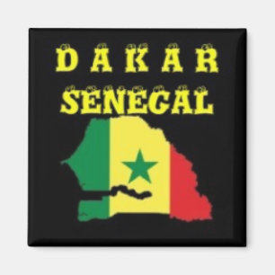 IMÃ T-SHIRT DO MAPA DE SENEGAL (DACAR) E ETC.