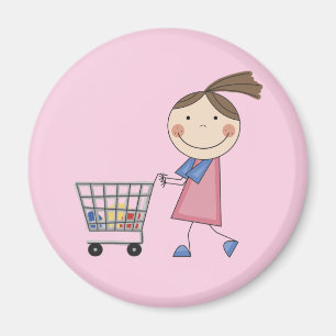 Imã T-shirt e presentes da compra da menina