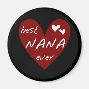 Imã T-shirt e presentes de Nana do coração vermelho os