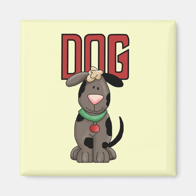 Imã T-shirt e presentes do cão (Frente)