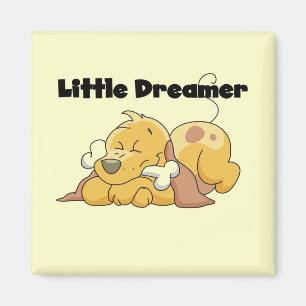 Imã T-shirt e presentes pequenos do sonhador do cão