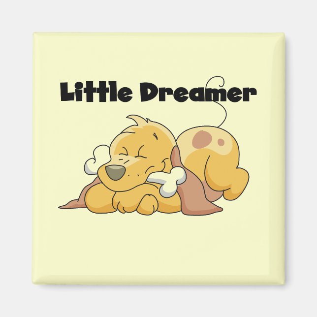 Imã T-shirt e presentes pequenos do sonhador do cão (Frente)