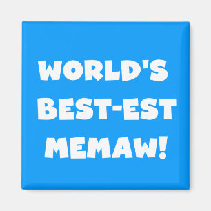 Imã T-shirt preto e branco do Melhor-est Memaw do