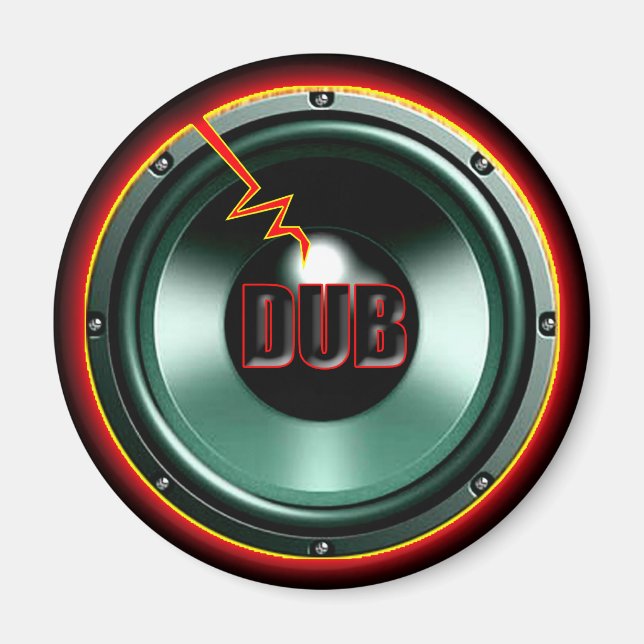 Imã T-shirts DUB RED HOT WOOFER (Frente)