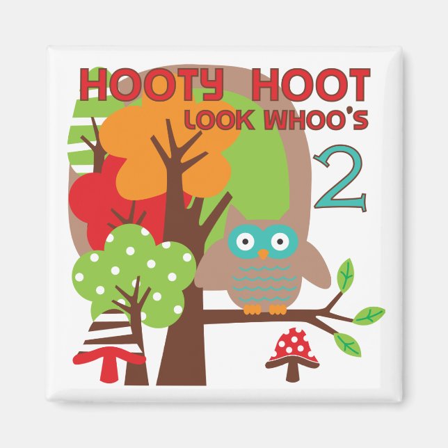 Imã T-shirts e presentes de segundo aniversário (Frente)